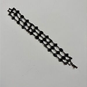 Elegant Black Geometric Bracelet